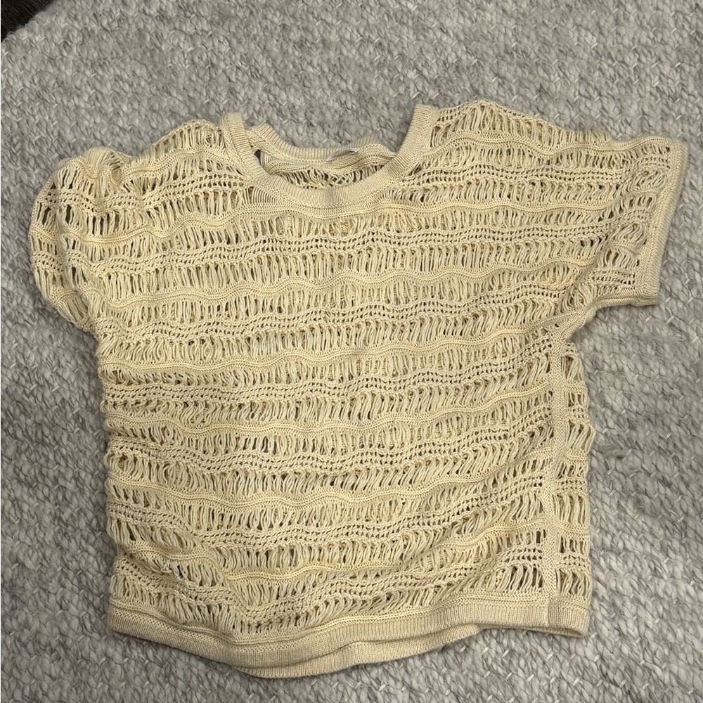 Zyia Elegant Beige Knit Blouse